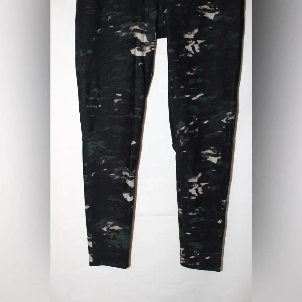 Donna Karan Camo Mesh Panel Leggings Small - Picture 2 of 10